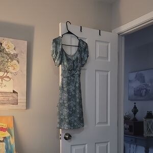 Altar'd State Floral Blue Dress
